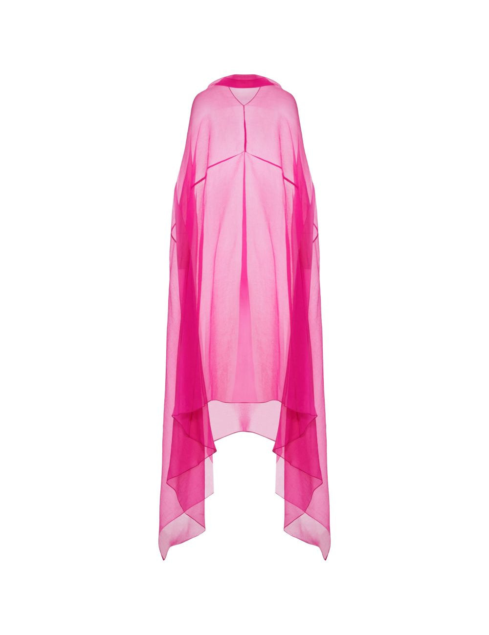 Abito in chiffon di seta drappeggiato ducy in rosa Dries van noten - donna 