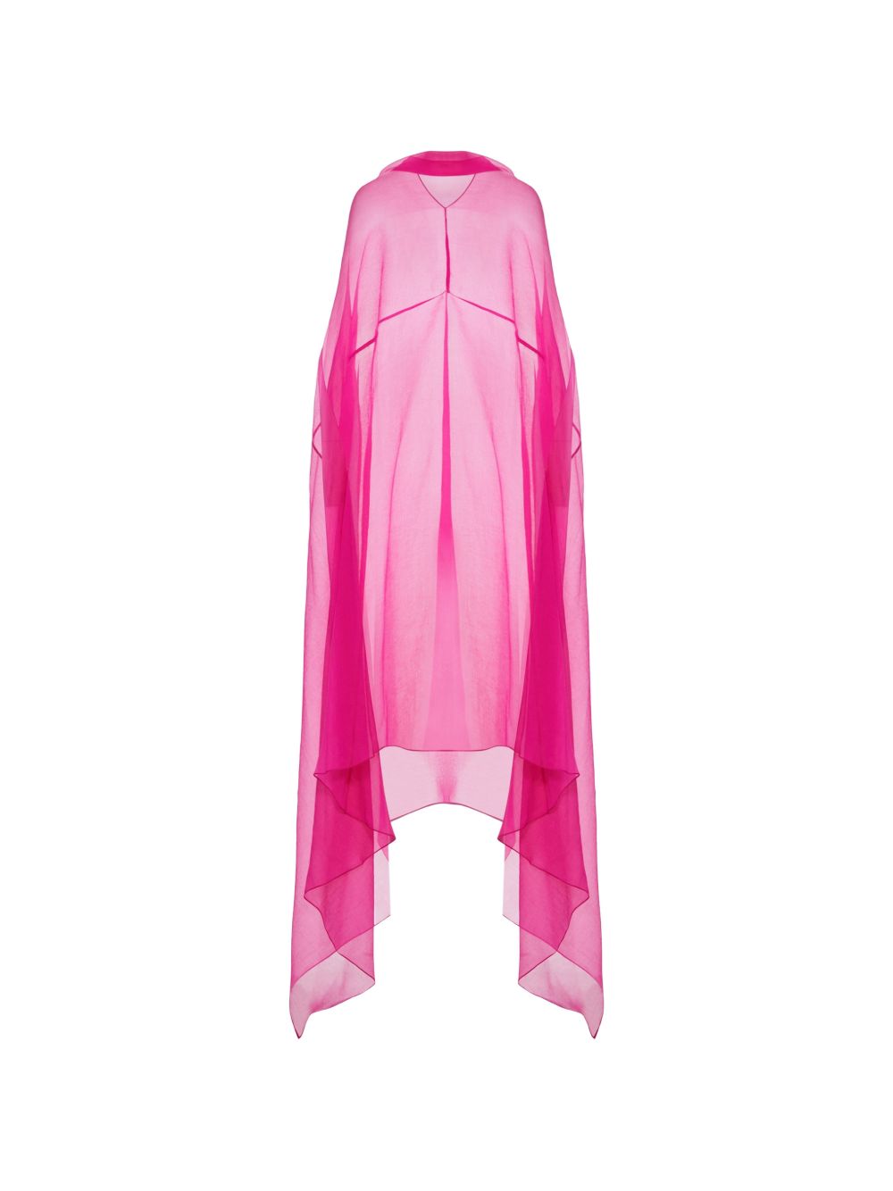 Abito in chiffon di seta drappeggiato ducy in rosa Dries van noten - donna 