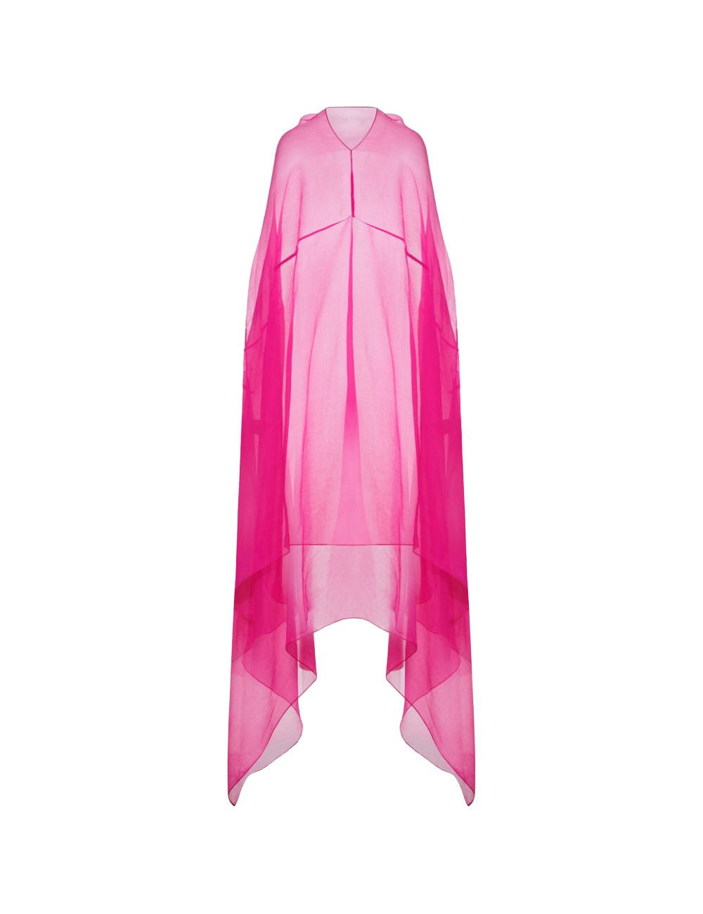 Abito in chiffon di seta drappeggiato ducy in rosa Dries van noten - donna 