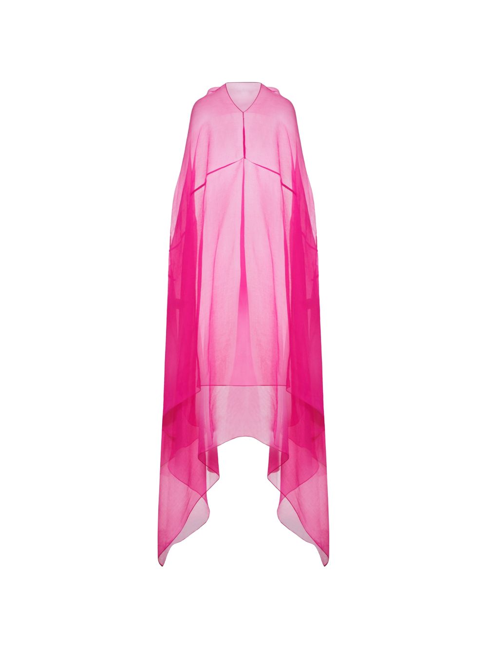 Abito in chiffon di seta drappeggiato ducy in rosa Dries van noten - donna 