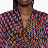 Abito midi a pois con cristalli ducy multicolore Dries van noten - donna 
