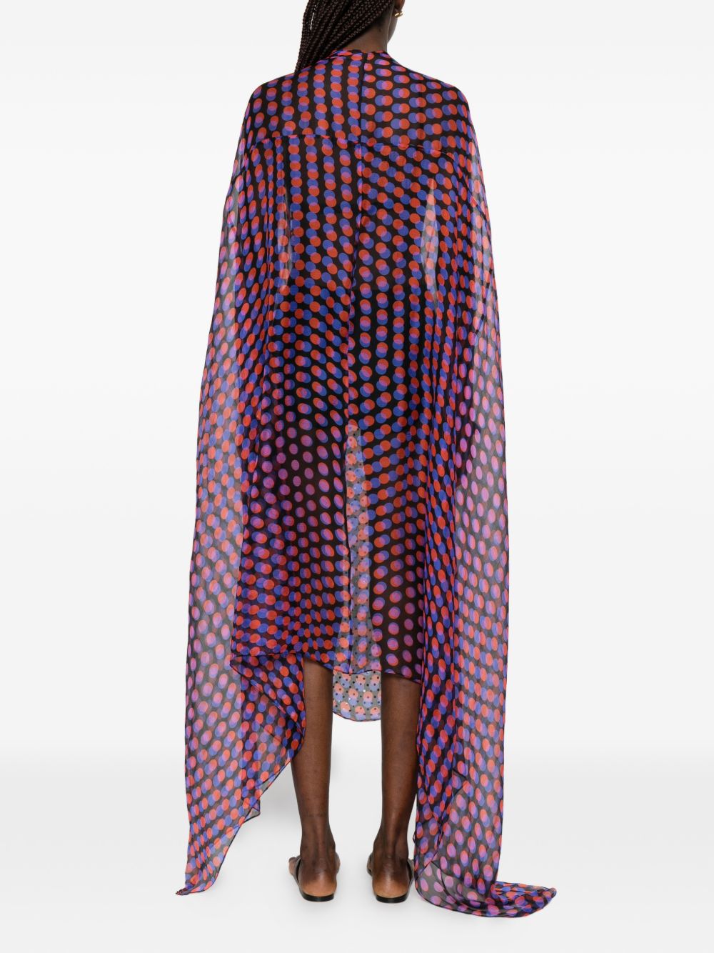 Abito midi a pois con cristalli ducy multicolore Dries van noten - donna 