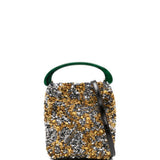 Borsa a mano con paillettes in oro Dries van noten - donna 