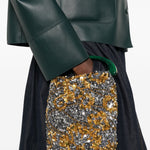 Borsa a mano con paillettes in oro Dries van noten - donna 