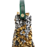 Borsa a mano con paillettes in oro Dries van noten - donna 
