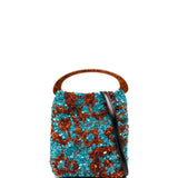 Borsa a mano con paillettes multicolore Dries van noten - donna 