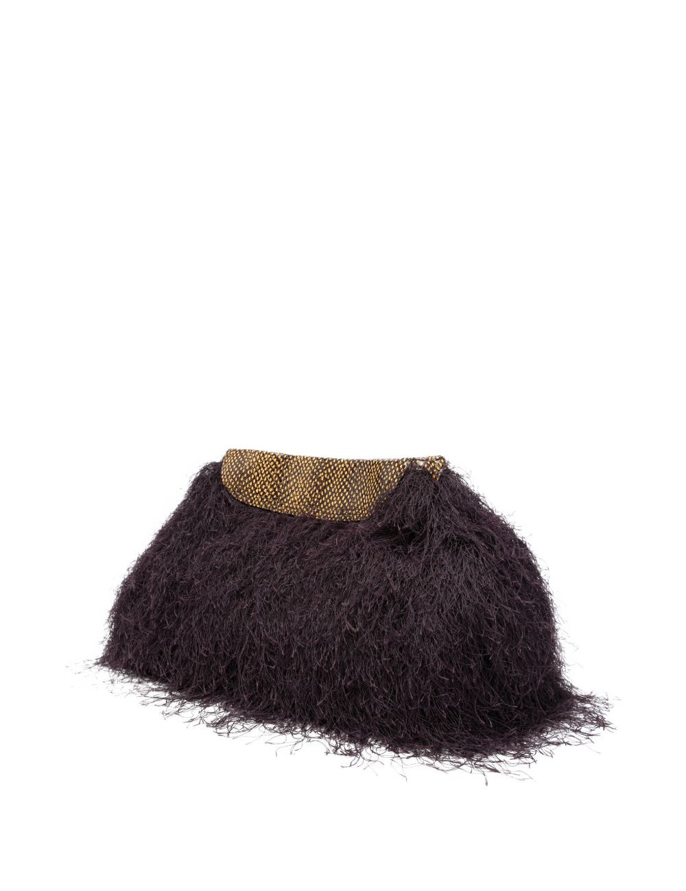 Clutch con frange in viola Dries van noten - donna 