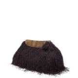 Clutch con frange in viola Dries van noten - donna 