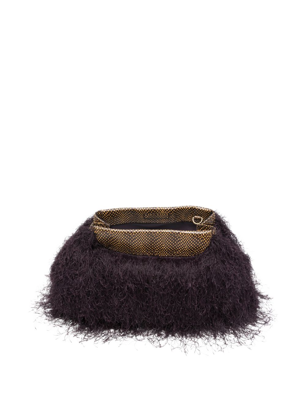 Clutch con frange in viola Dries van noten - donna 