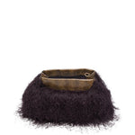 Clutch con frange in viola Dries van noten - donna 