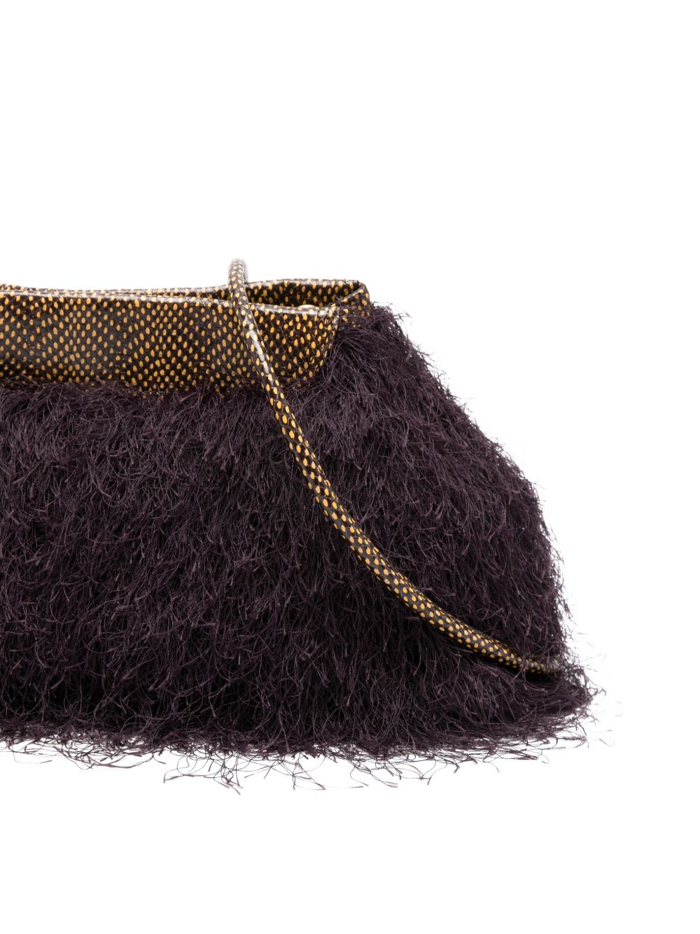 Clutch con frange in viola Dries van noten - donna 