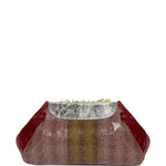 Borsa Blossom in vernice con cristalli in bordeaux Dries Van Noten - donna 