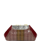 Borsa Blossom in vernice con cristalli in bordeaux Dries Van Noten - donna 
