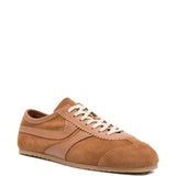 Sneakers con pannelli in camoscio in marrone Dries van noten - donna 