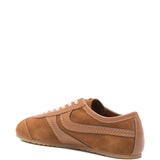 Sneakers con pannelli in camoscio in marrone Dries van noten - donna 