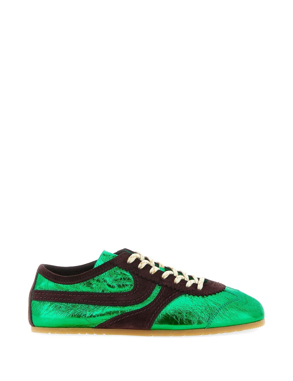 Sneakers in pelle  in verde Dries van noten - donna 