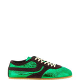 Sneakers in pelle  in verde Dries van noten - donna 