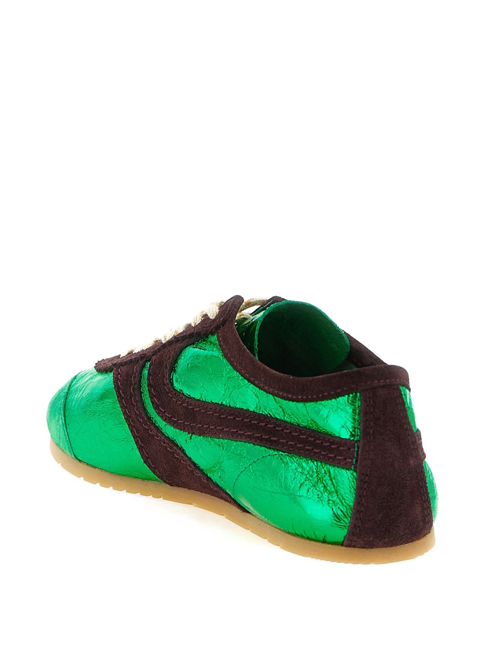 Sneakers in pelle  in verde Dries van noten - donna 