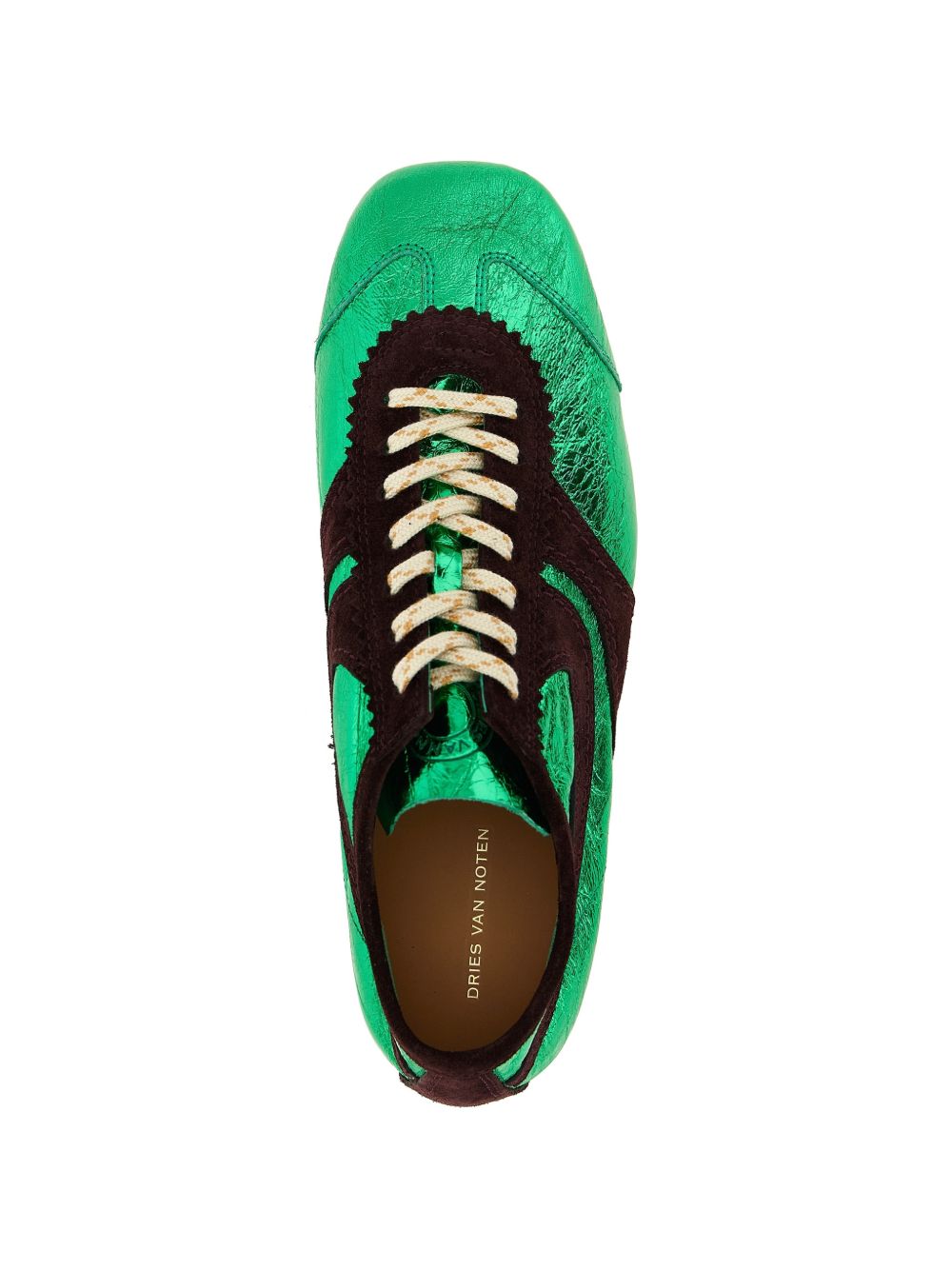 Sneakers in pelle  in verde Dries van noten - donna 