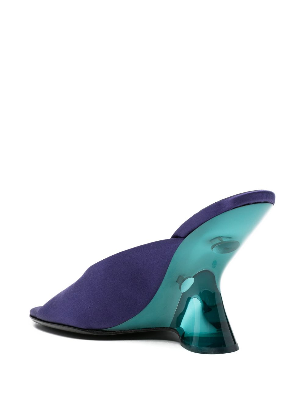 Mules con tacco scolpito in viola Dries van noten - donna 