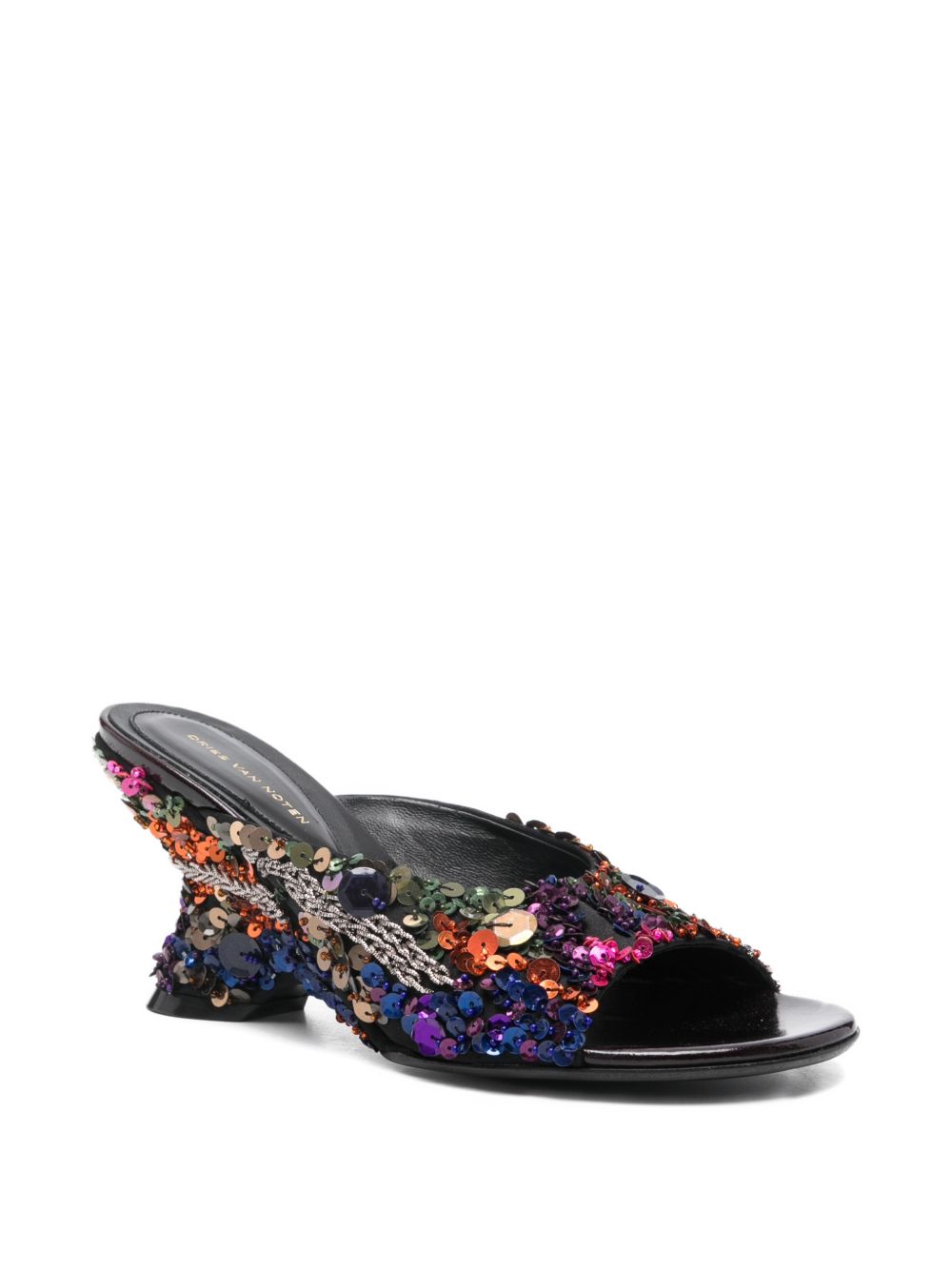 Mules con paillttes multicolore Dries van noten - donna 