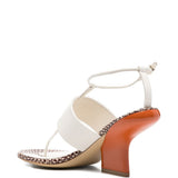 Sandali con cinturino a t in bianco Dries van noten - donna 