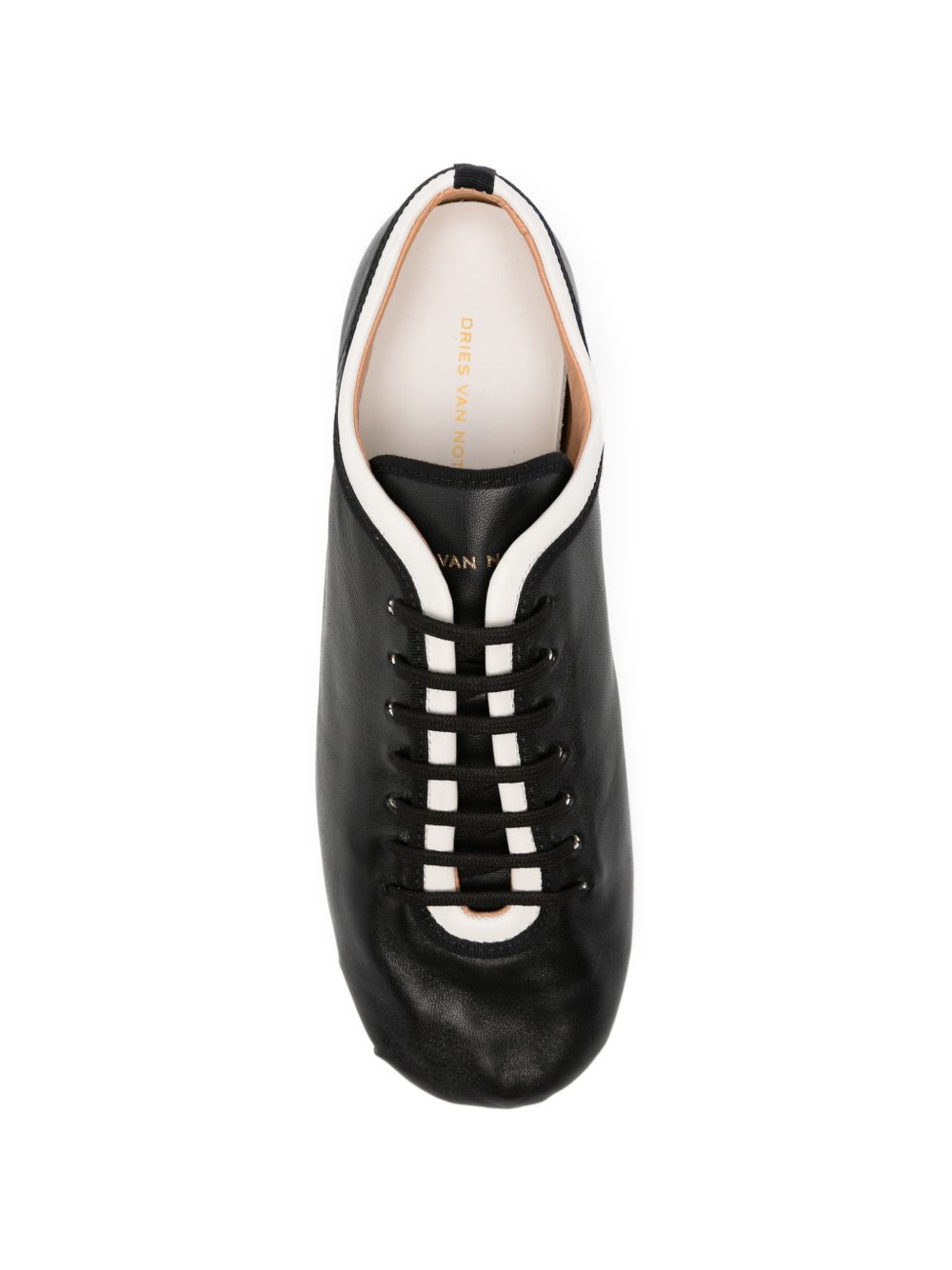 Sneakers allacciate in pelle nappa in nero  Dries van noten - donna 