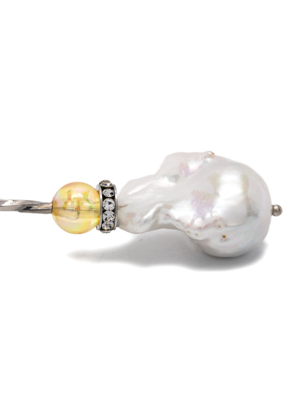 Orecchini pendenti con cristalli color argento Dries van noten - donna 