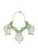Necklace with crystals in Dries Van Noten green - women's