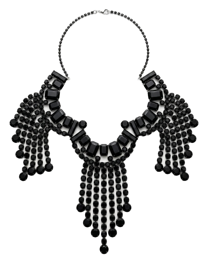 Collana con cristalli in nero Dries van noten - donna 
