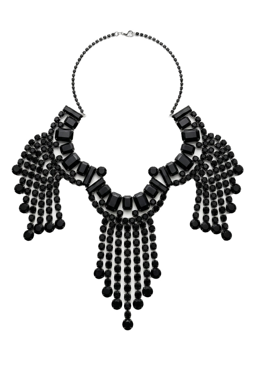 Collana con cristalli in nero Dries van noten - donna 