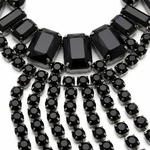 Collana con cristalli in nero Dries van noten - donna 