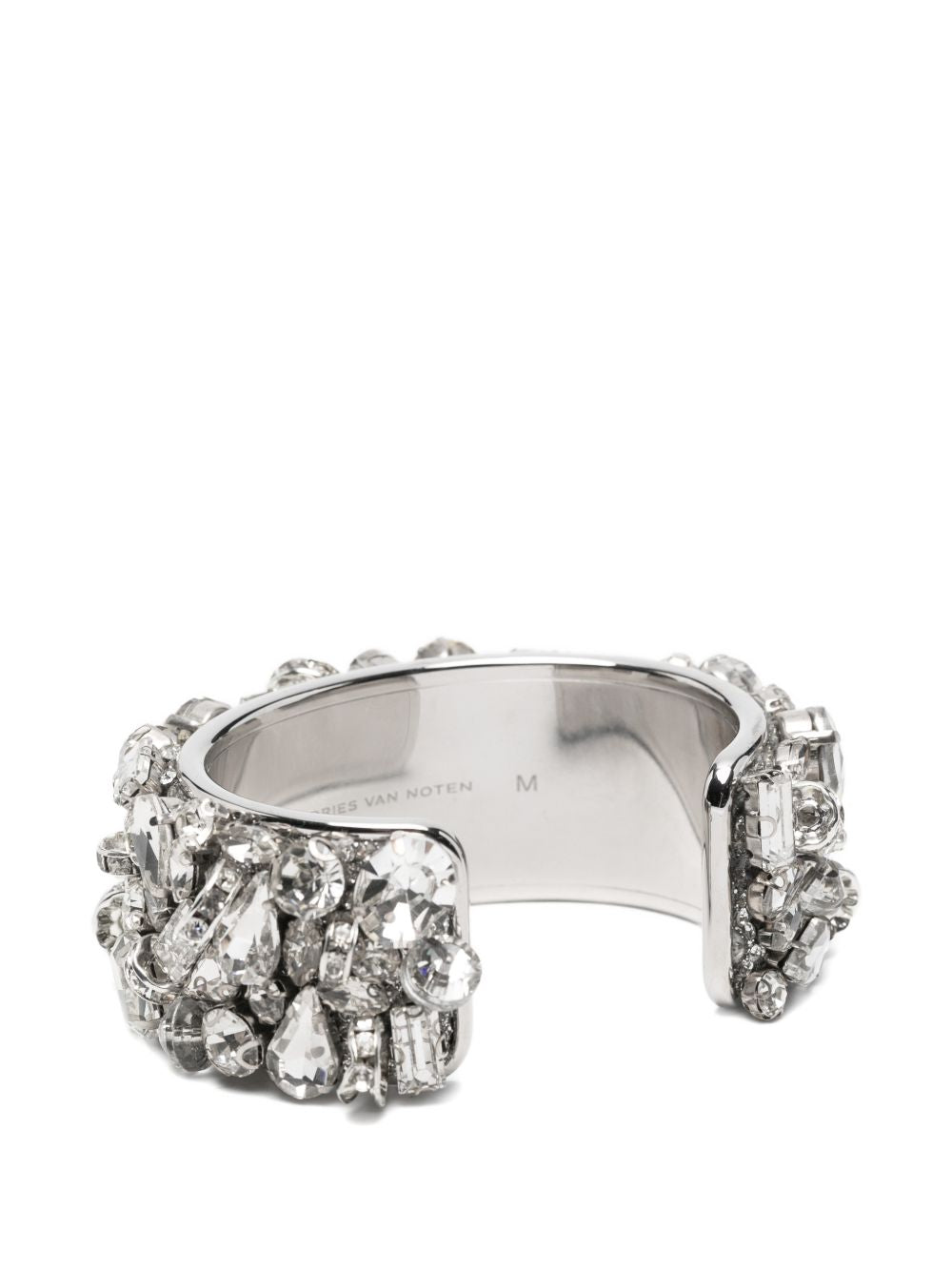 Bracciale decorato con cristalli in argento Dries van noten - donna 