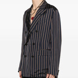 Blazer doppio petto a righe balto multicolore Dries van noten - uomo 