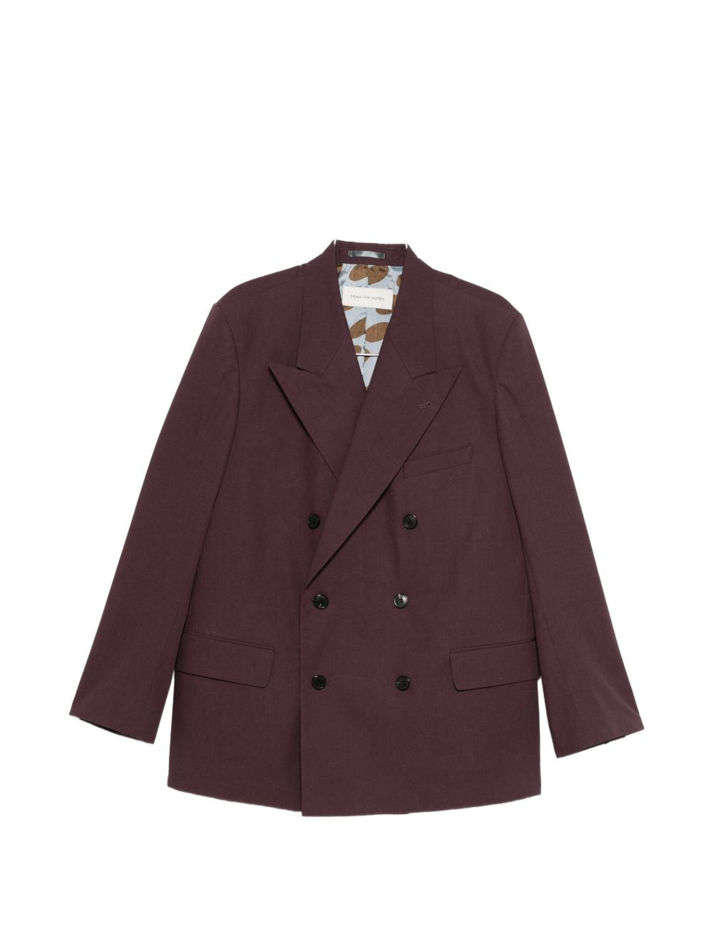 Blazer doppiopetto bosier in viola Dries van noten - uomo 