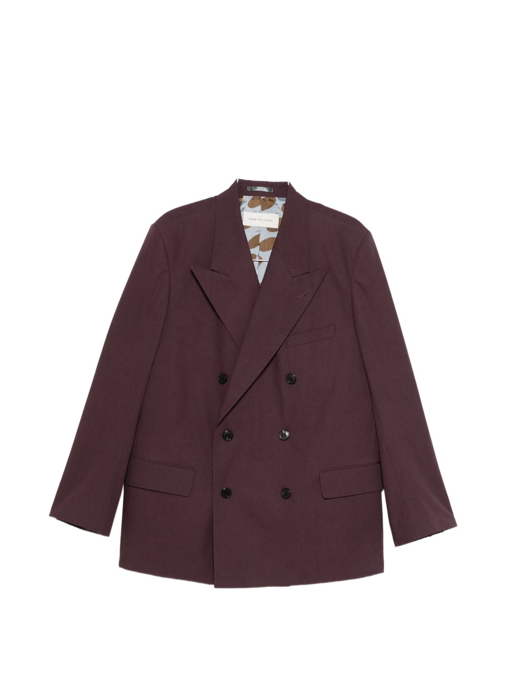 Blazer doppiopetto bosier in viola Dries van noten - uomo 