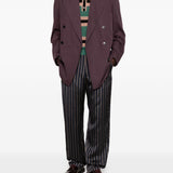 Blazer doppiopetto bosier in viola Dries van noten - uomo 