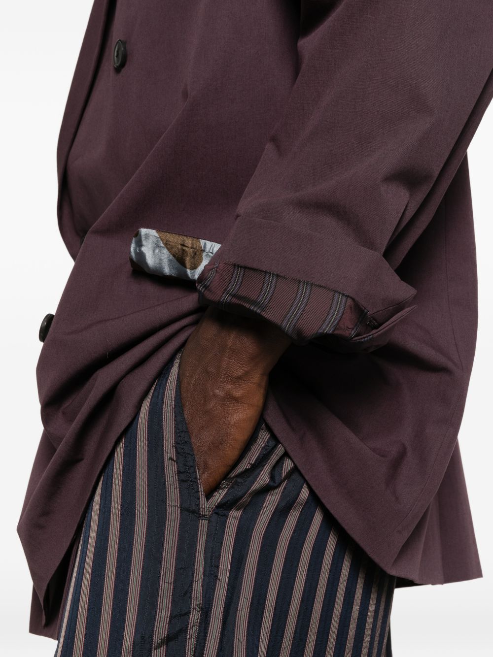 Blazer doppiopetto bosier in viola Dries van noten - uomo 