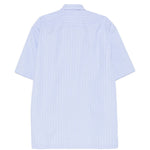 Camicia a maniche corte a righe in celeste Dries van noten - uomo 