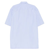 Camicia a maniche corte a righe in celeste Dries van noten - uomo 