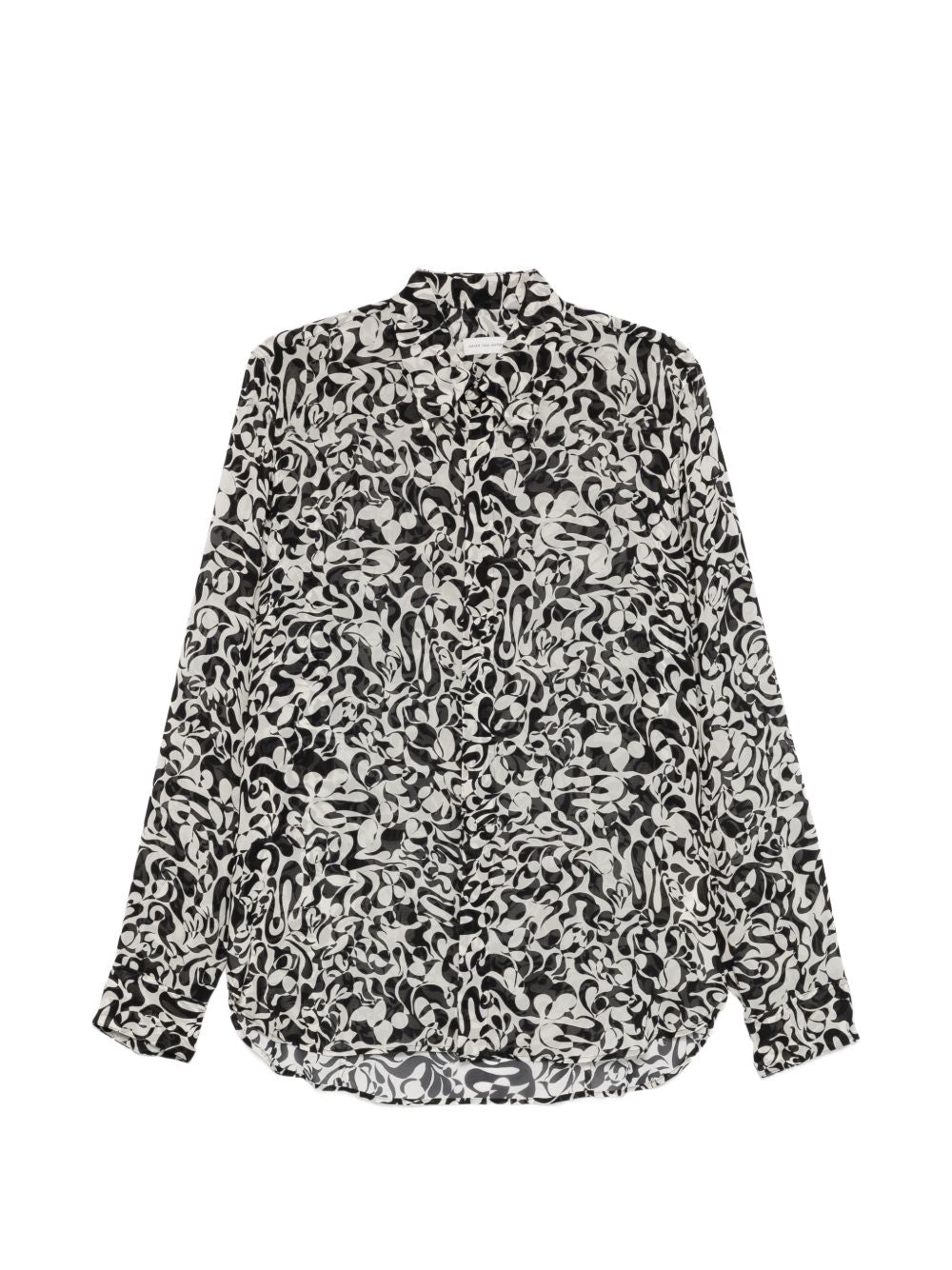 Camicia in viscosa carvies in nero Dries van noten - uomo 
