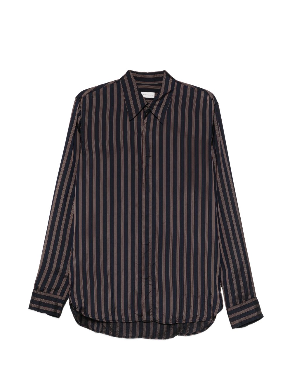 Camicia in viscosa carvies in blu Dries van noten - uomo 