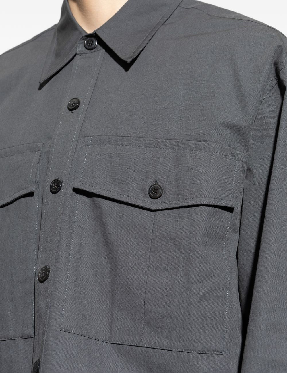 Camicia con tasche calendo in grigio Dries van noten - uomo 