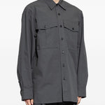 Camicia con tasche calendo in grigio Dries van noten - uomo 