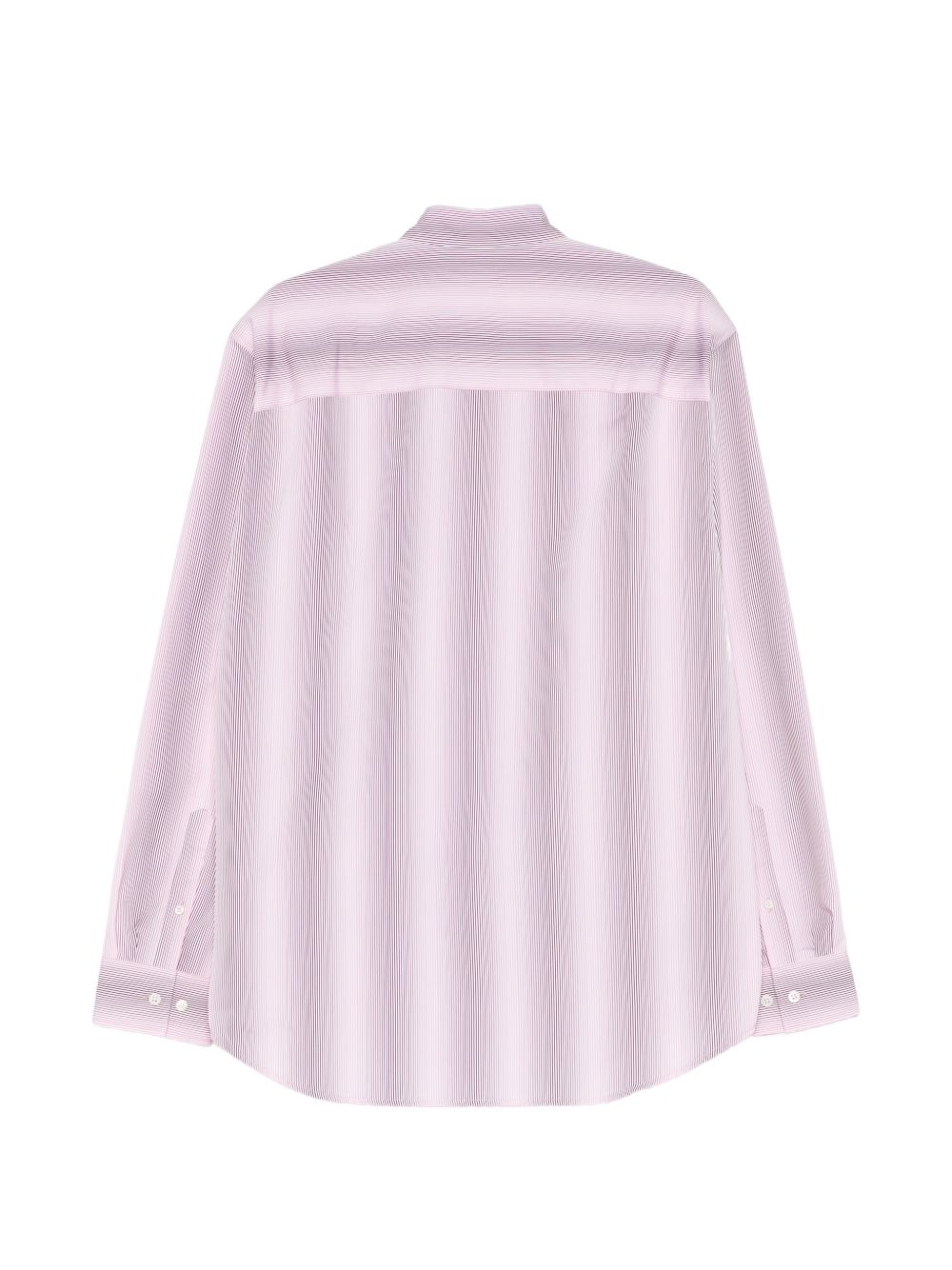Camicia a righe caper in rosa e bianco Dries van noten - uomo 