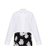 Camicia in popeline di cotone capero in bianco Dries van noten - uomo 