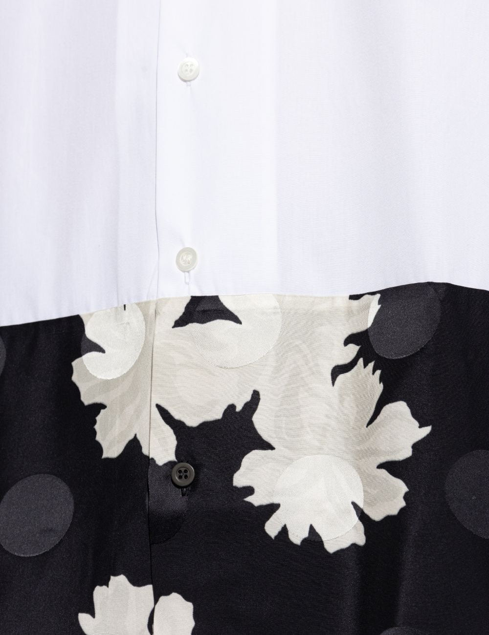 Camicia in popeline di cotone capero in bianco Dries van noten - uomo 