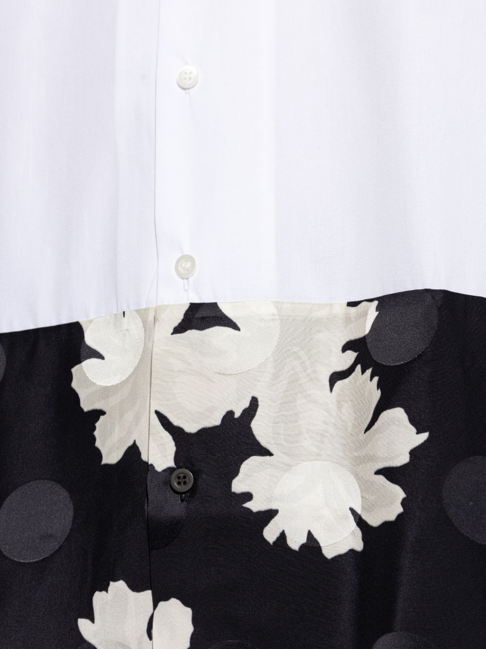 Camicia in popeline di cotone capero in bianco Dries van noten - uomo 