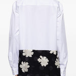 Camicia in popeline di cotone capero in bianco Dries van noten - uomo 