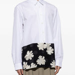 Camicia in popeline di cotone capero in bianco Dries van noten - uomo 